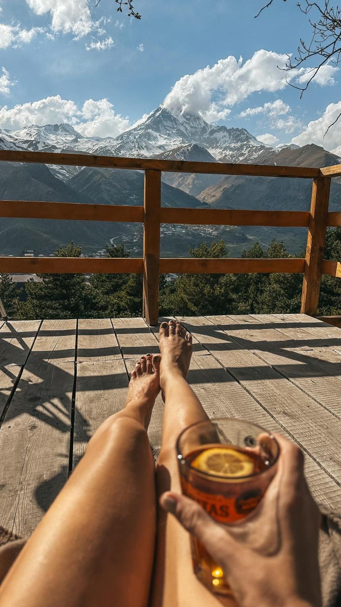 Hotel Elia Glamping Kazbegi Exterior foto