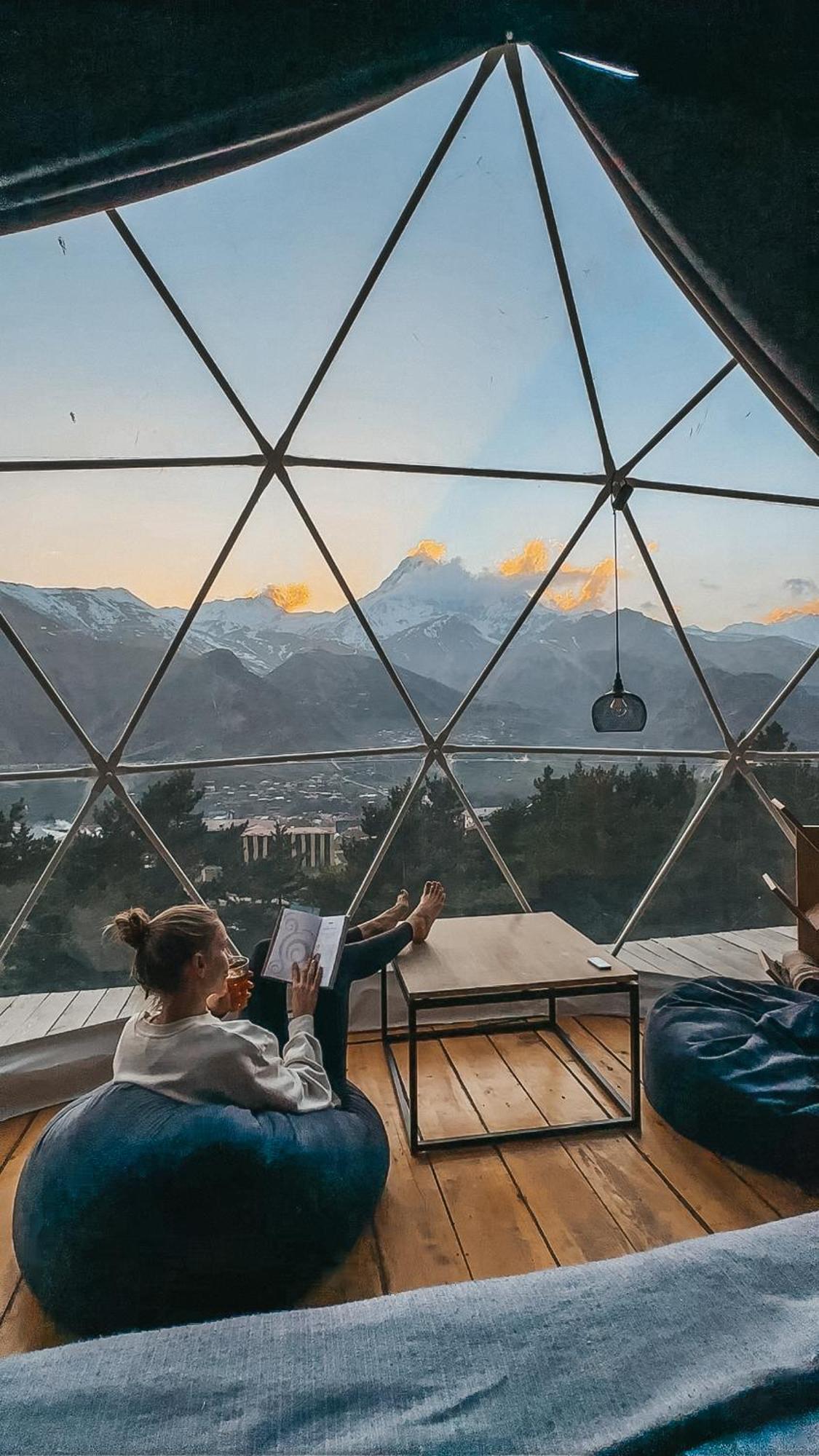 Hotel Elia Glamping Kazbegi Exterior foto